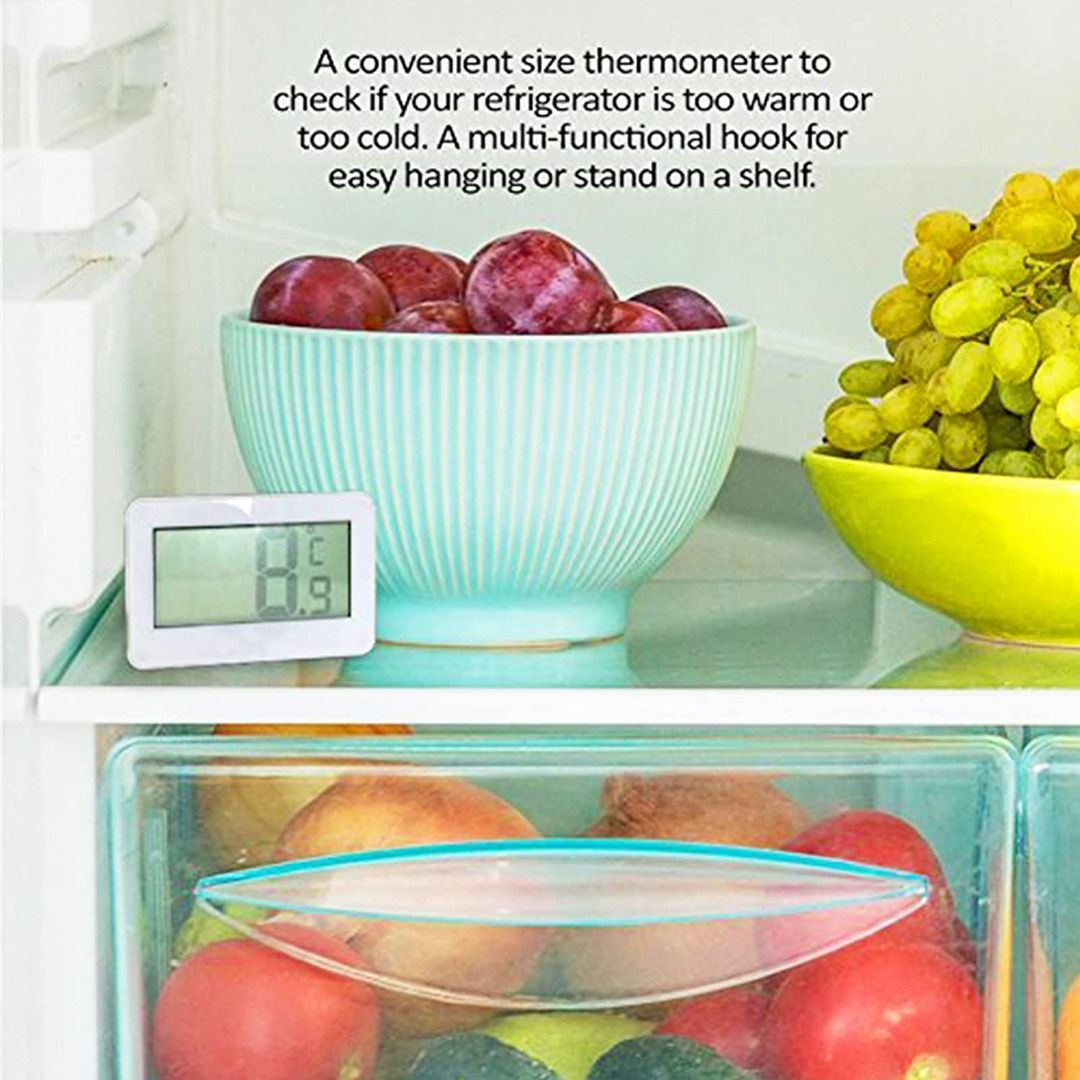 Fridge Thermometer Digital Refrigerator Thermometer, Suplong Digital ...