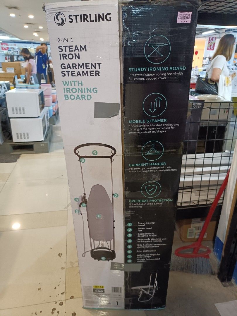 garment steamer w/ ironing board 220v stirling, Furniture & Home Living