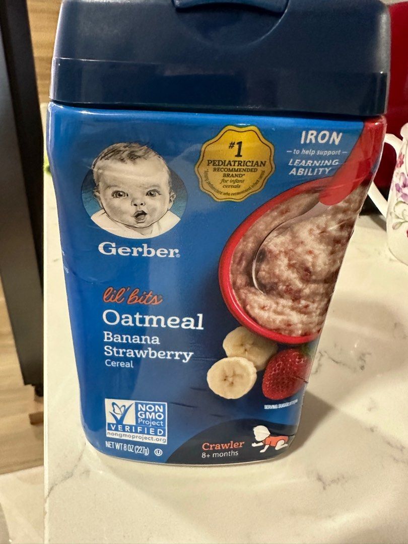 Gerber Oatmeal Banana Strawberry, Babies & Kids, Nursing & Feeding