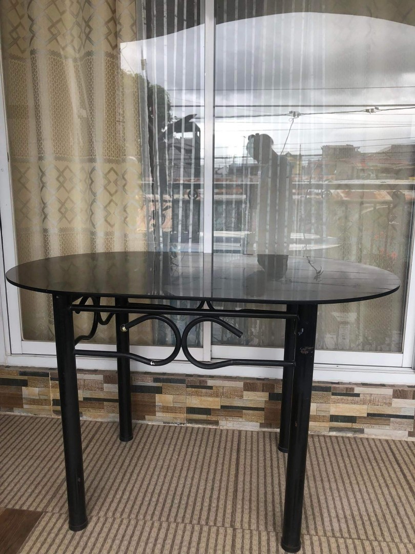 Glass Table, Furniture & Home Living, Furniture, Tables & Sets on Carousell