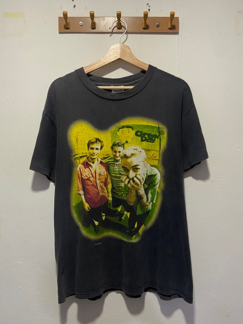Green Day Insomniac 90 s Vtg Men s Fashion Tops Sets Tshirts