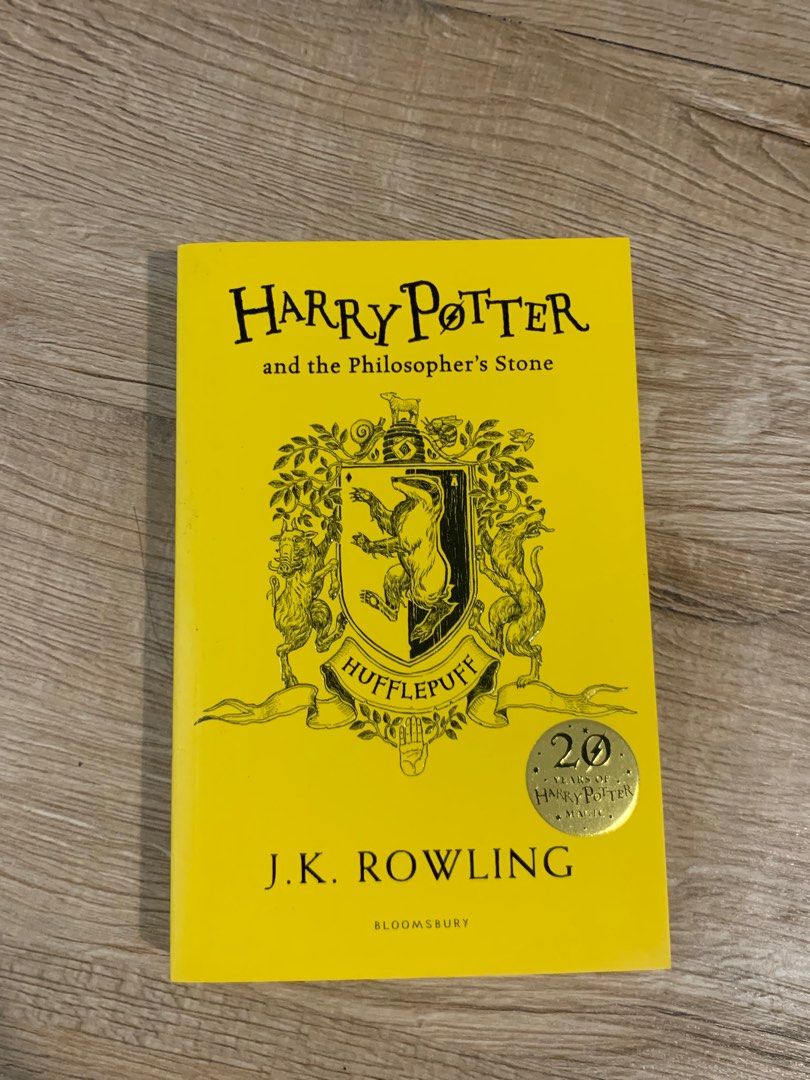 philosopher's　on　the　Storybooks　Hobbies　hufflepuff　Magazines,　and　Books　Toys,　Carousell　stone　Potter　Harry　edition,