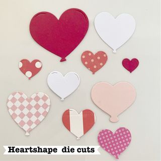 Heartshape or star diecut for Valentine DiY