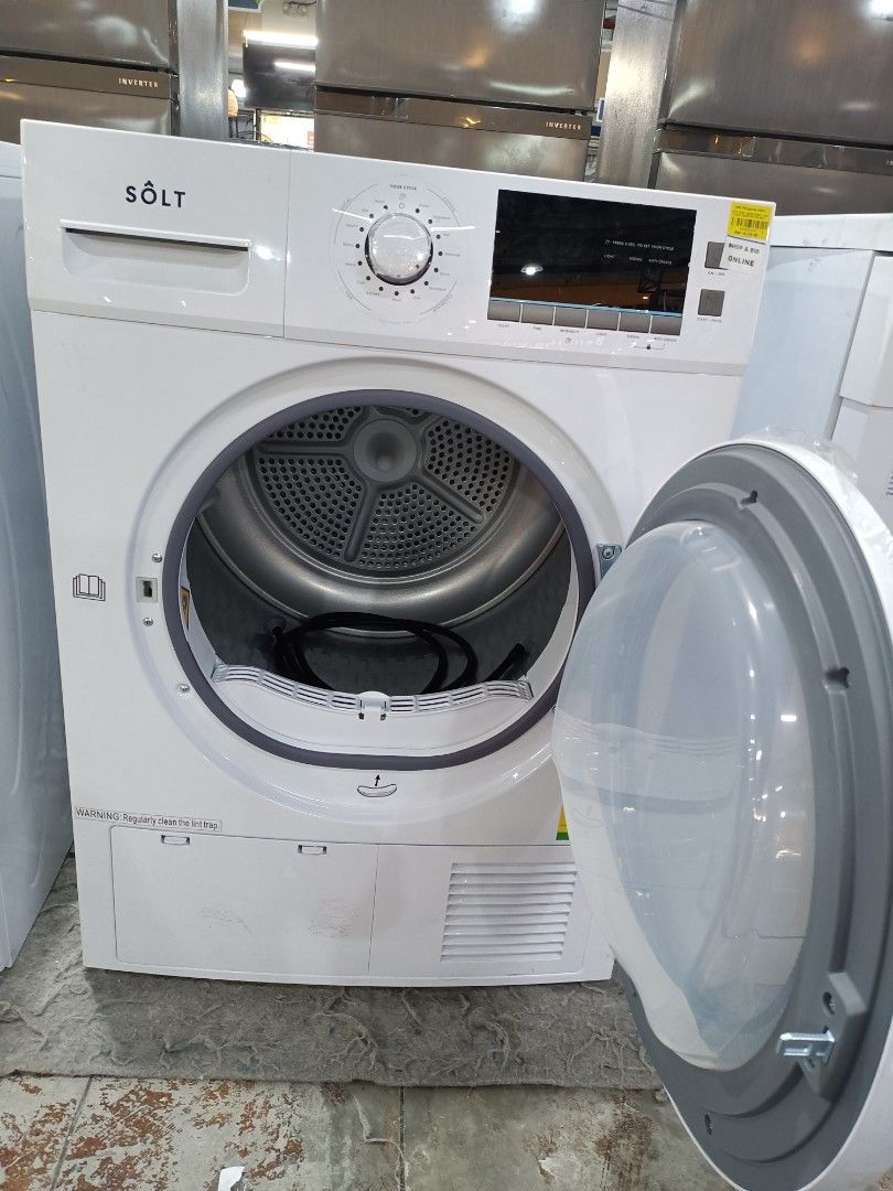 heat pump dryer front load w/scratches 7kg solt, TV & Home Appliances, Washing Machines and