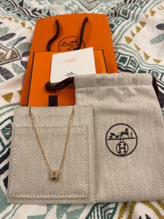 HERMES mini poh項鍊（小號）奶茶色
