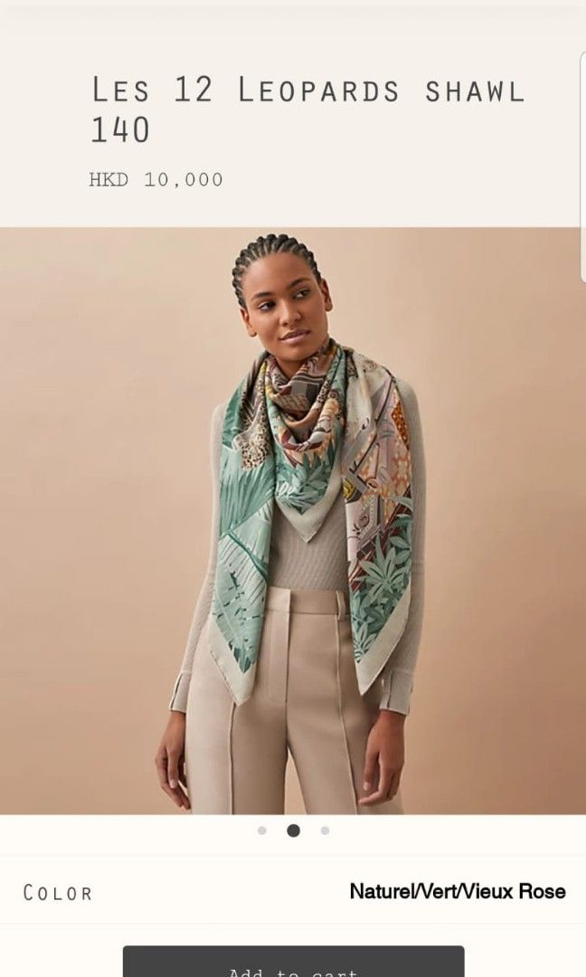 how to wear hermès 140 shawl