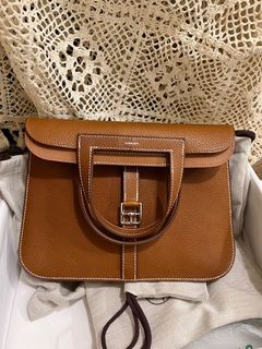 Hermes Hac a Dos PM Backpack Barenia Faubourg 34 Fauve SHW Stamp U