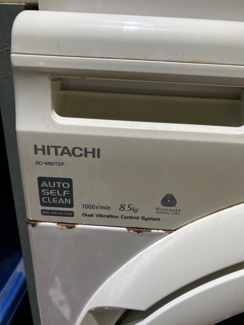 Hitachi 8.5kg front load washer, TV & Home Appliances, Washing Machines