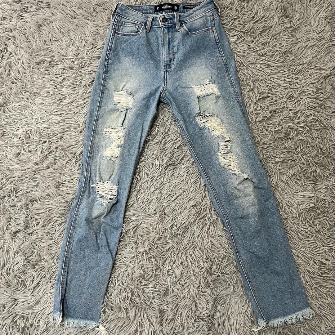 Hollister Light Blue Ripped Jeans