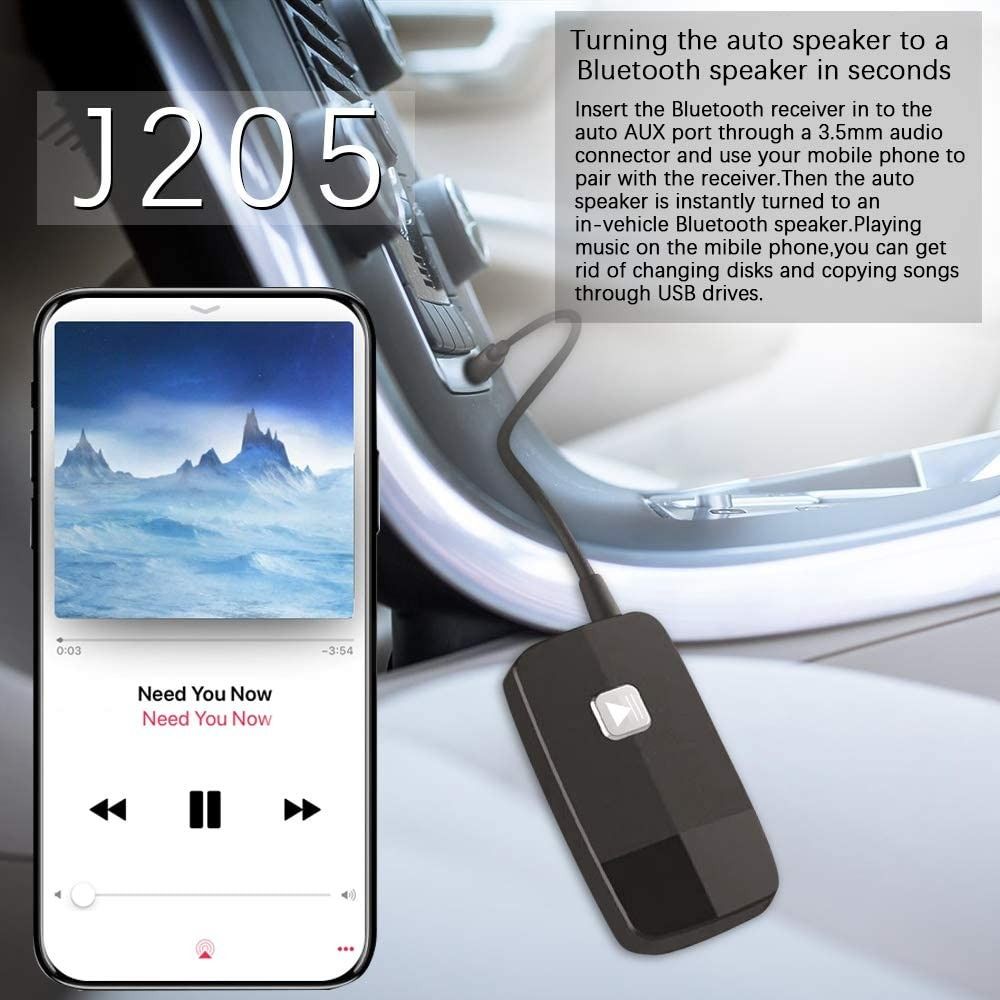 Wireless Car USB Adapter 3.5mm Jack AUX Music Stereo Receiver Auto  Bluetooth Receiver For Android/IOS Mobile Phone Car Speaker