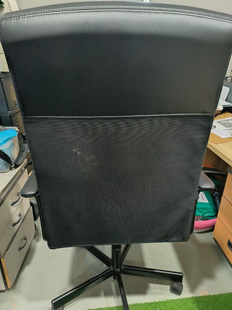 Ikea office chair high back kerusi, Furniture & Home Living, Furniture ...