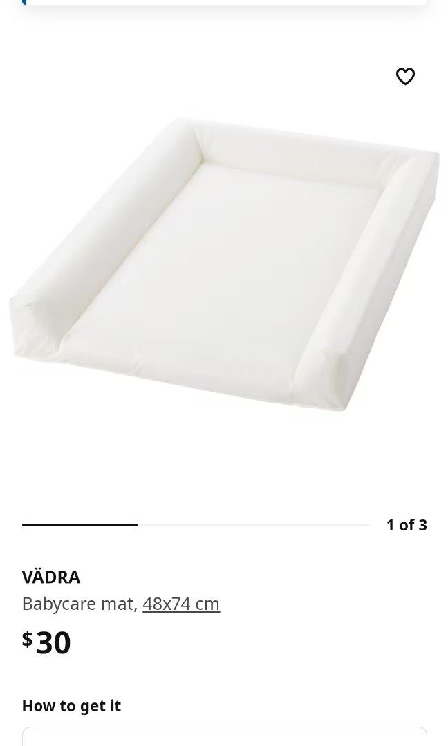 Ikea VADRA Baby Changing Mat, Babies & Kids, Bathing & Changing
