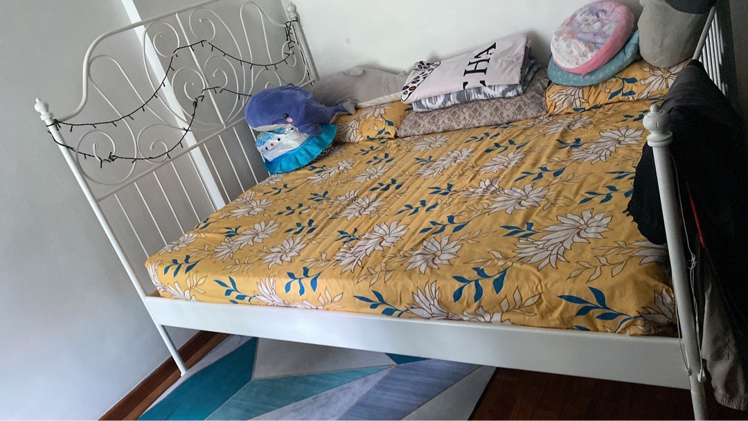 IKEA WHITE PRINCESS BED FRAME, Furniture & Home Living, Furniture, Bed