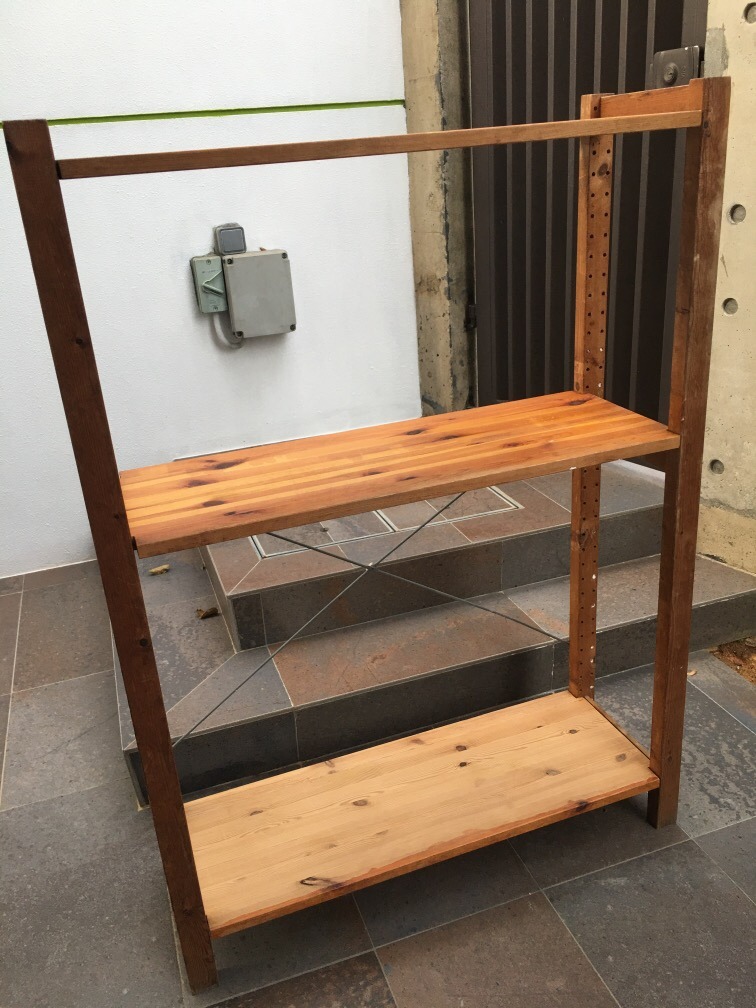 Ikea wood shelving, Furniture & Home Living, Furniture, Shelves