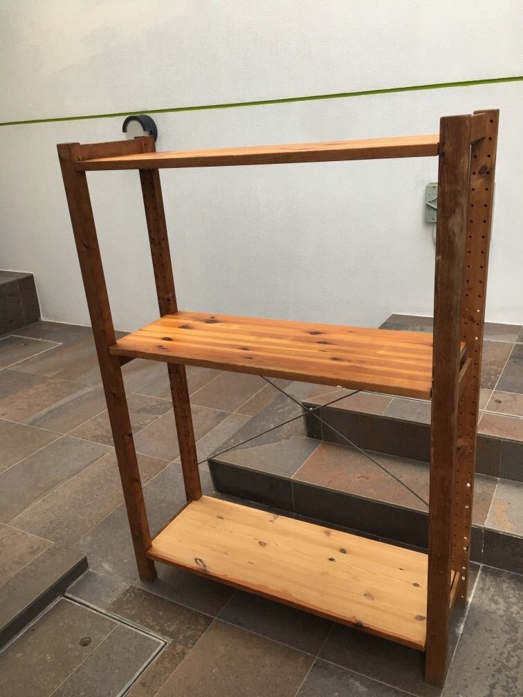 Ikea wood shelving, Furniture & Home Living, Furniture, Shelves