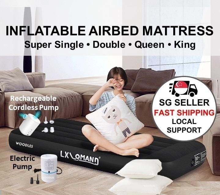 Electric air bed double store