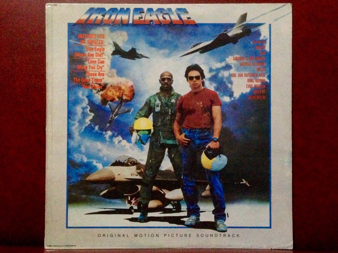 IRON EAGLE SOUNDTRACK LP Long Playing Vinyl Record Plaka Album, Hobbies