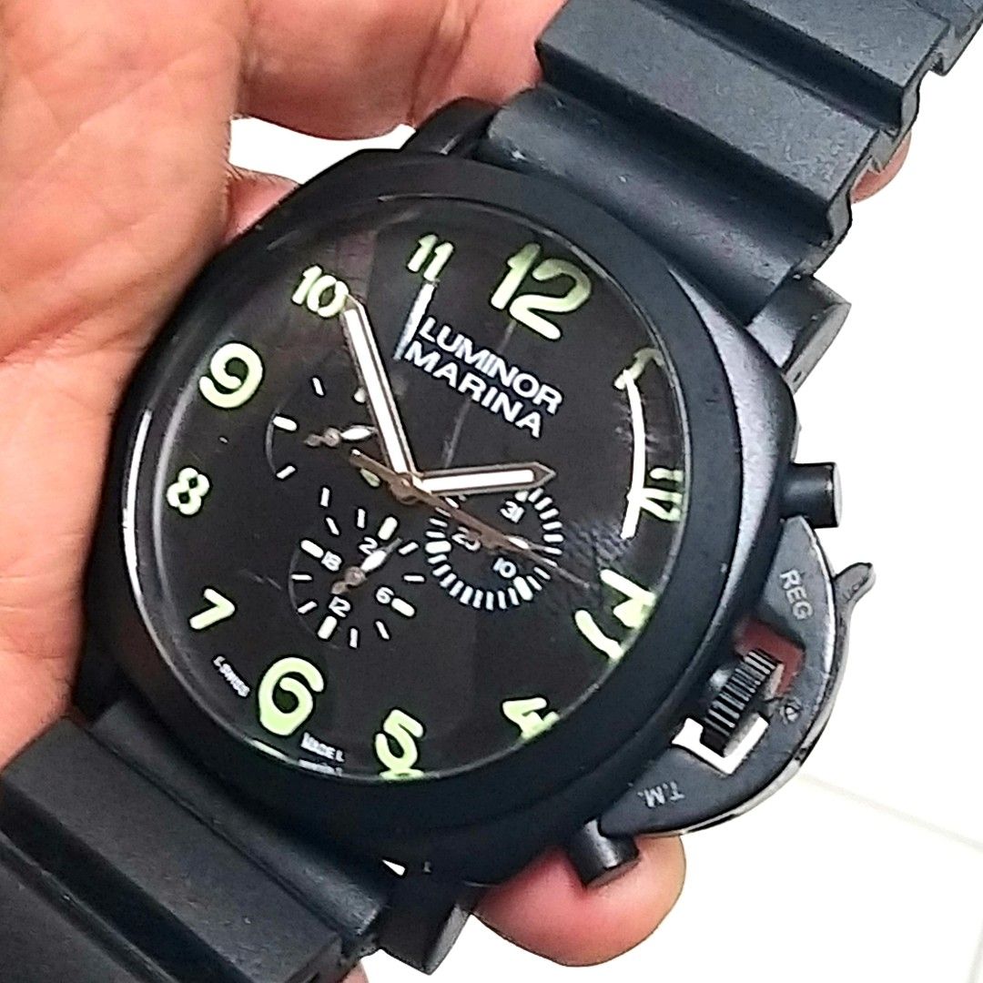 Jam tangan Luminor Marina Automatic BUKAN Original Fesyen Pria