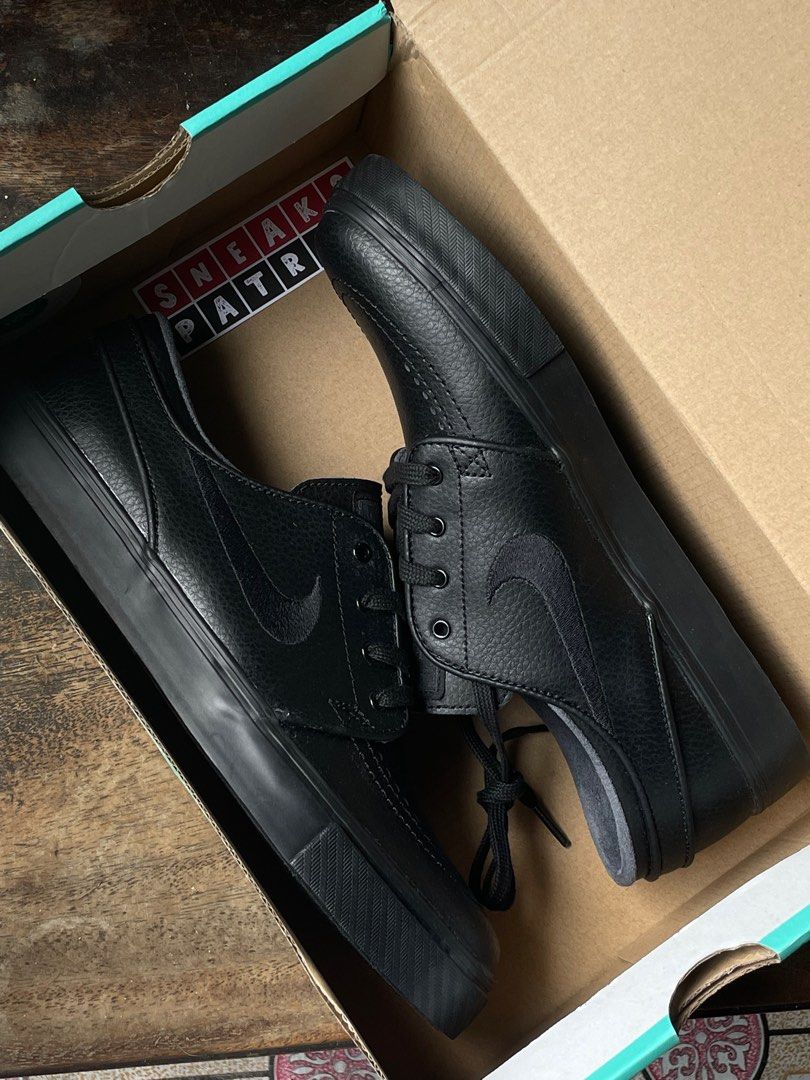 Janoski Triple Black Leather Men s Fashion Footwear Sneakers on