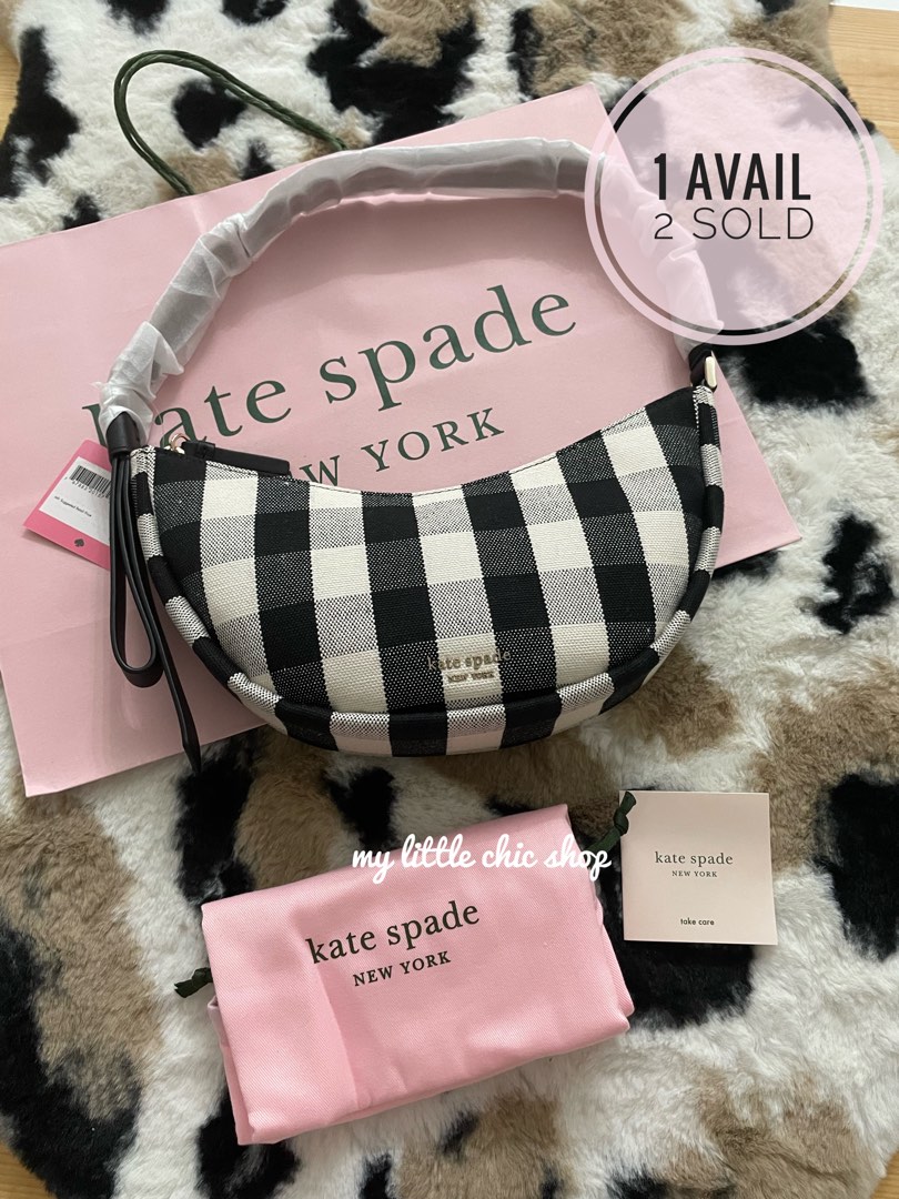 Shop kate spade new york Small Smile Gingham Baguette