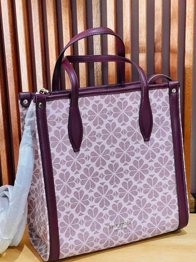 Spade flower coated canvas sales medium north south tote