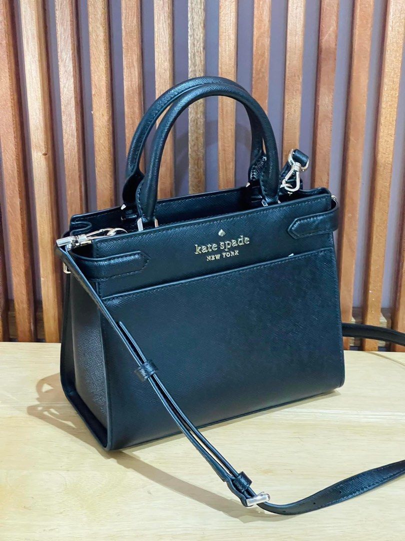 Kate Spade staci small satchel Black Women s Fashion Bags Wallets Cross body Bags on Carousell