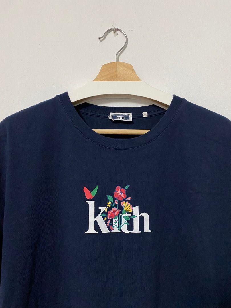 Kith Begonia Floral Serif Logo Tee