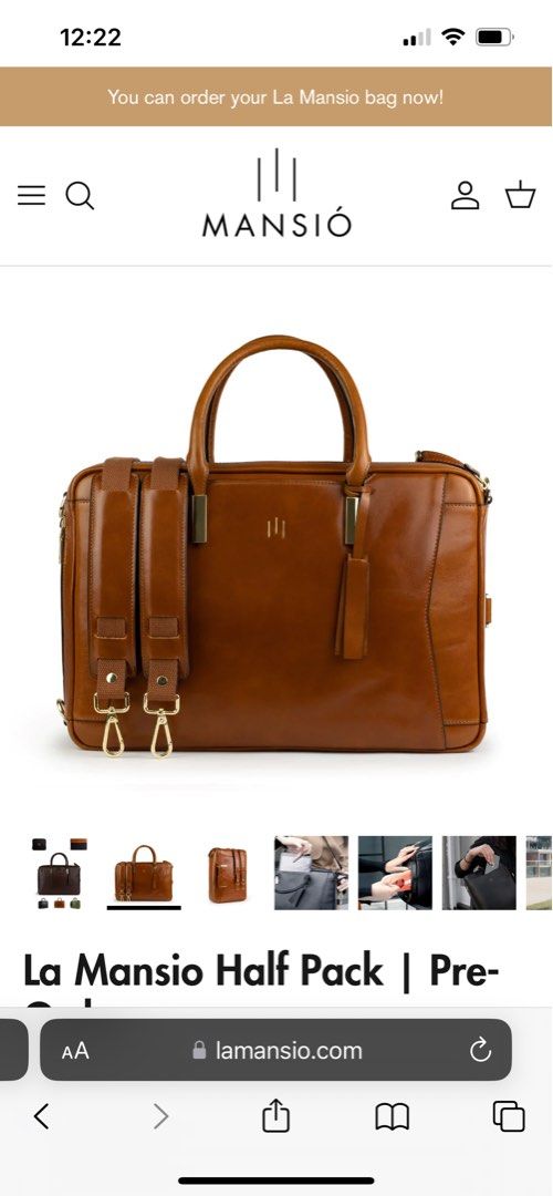 La Mansio Bag (On Hand in the PH), Women's Fashion, Bags & Wallets, Backpacks on Carousell