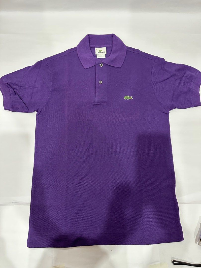Lacoste Men s Polo Tee Shirt Size 2 Size XS Deep Purple Colour