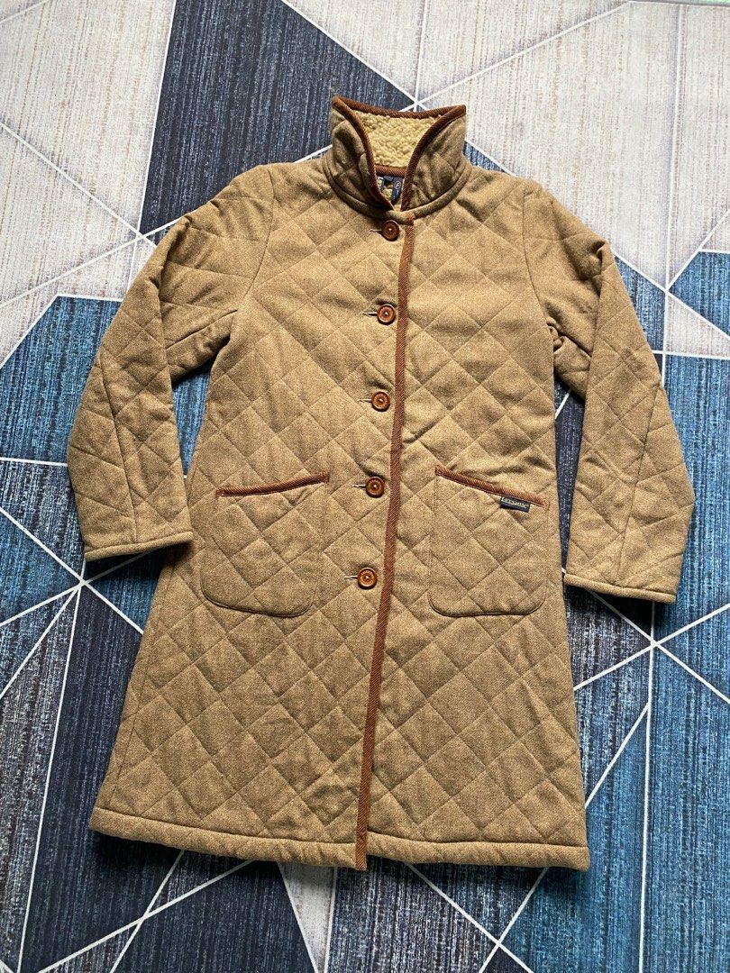 LAVENHAM QUILTED WOOL COAT WINTER JACKET MADE IN ENGLAND, Women's
