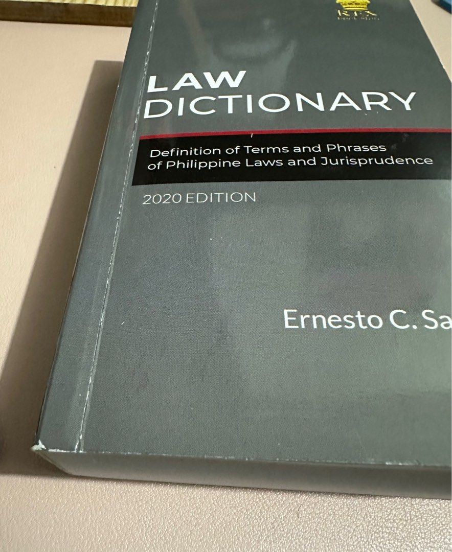 Law Dictionary Ernesto Salao, Hobbies & Toys, Books & Magazines