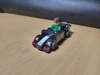 Lego Original Ferrari Pullback Car with Minifigure