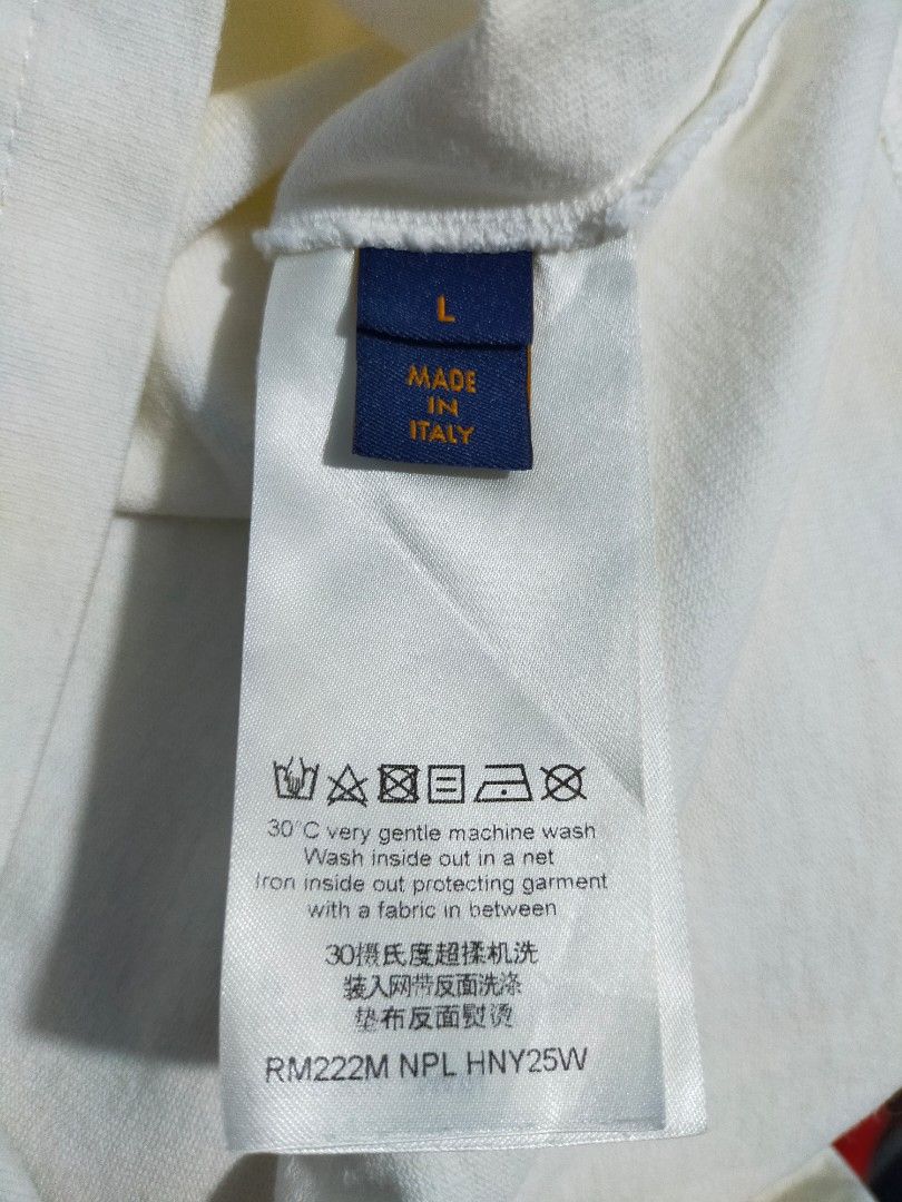 Louis Vuitton, Shirts, Authentic 22fw Louis Vuitton Unisex 3d Lv Graffiti  Embroidered Tshirt