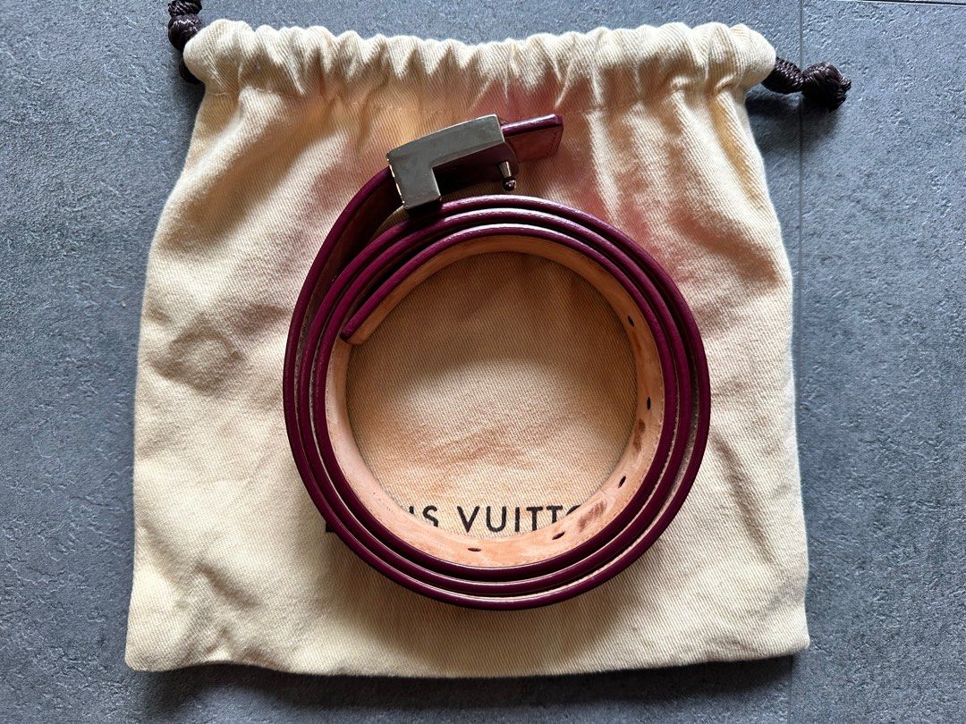 Louis Vuitton X Supreme Limited Edition Epi Leather Belt (Size 80