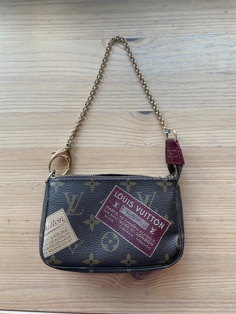 😍WOW! Authentic Louis Vuitton TRUNK MONOGRAM Mini Pochette Limited Edition  Bag
