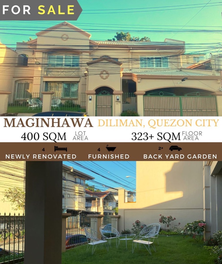 Maginhawa Diliman Quezon City Newly Renovated Spacious Home For Sale
