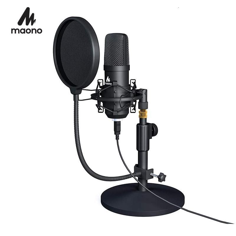 MAONO USB Microphone Kit Professional Podcast Streaming Microphone  Condenser Studio Mic for Computer YouTube Gaming Recording, Audio,  Microphones on Carousell