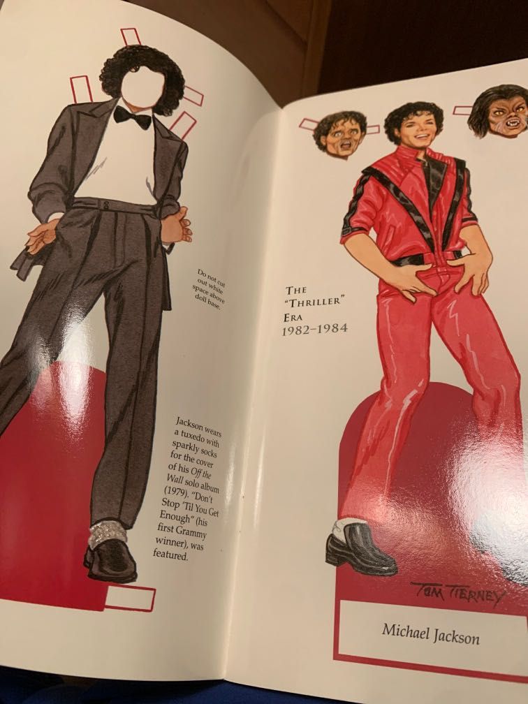 Michael jackson paper dolls sales