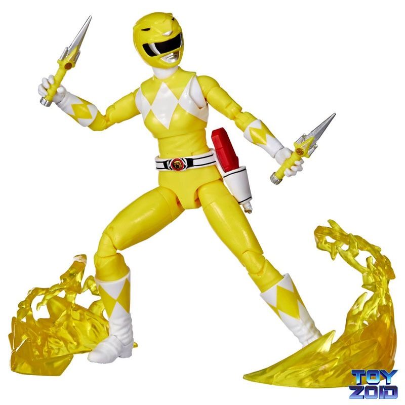 Mighty Morphin Power Rangers Lightning Collection Deluxe Yellow Ranger ...