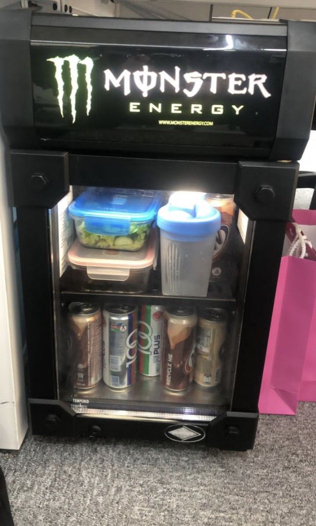 Mini Fridge Monster Energy Branded, TV & Home Appliances, Kitchen