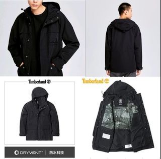 【my衣】Timberland (全新) 防風防水保暖機能外套 黑 XL (偏小)