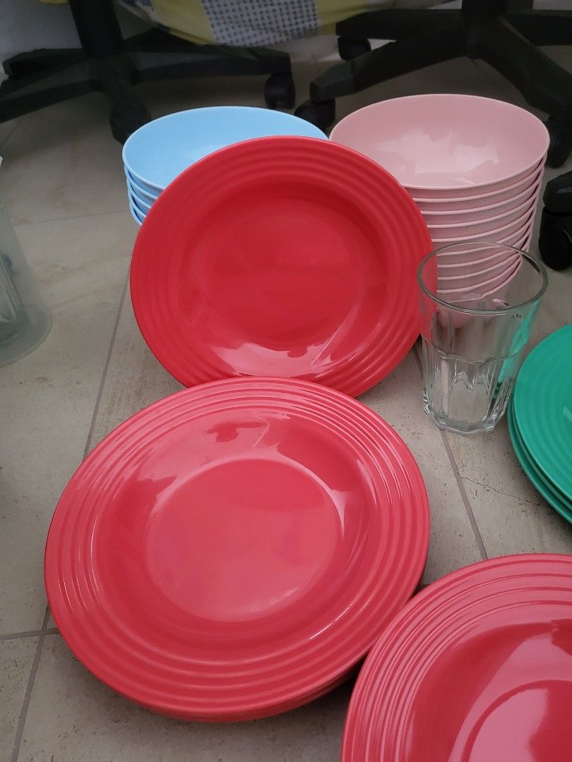 Plastic bowl plates hot sale