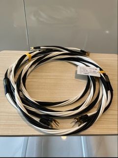 New Studio Connections 2.5m Spade / Spade Black Start speaker cables