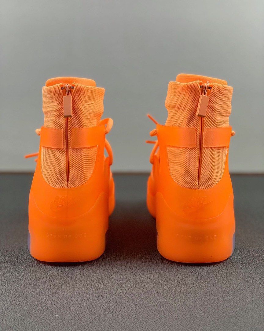 NIKE AIR FEAR OF GOD FOG 1 ORANGE PULSE All sizes available Men s Fashion Footwear Sneakers on Carousell