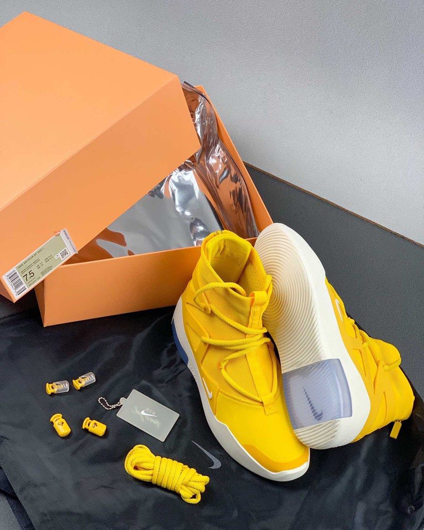NIKE AIR FEAR OF GOD FOG 1 YELLOW All sizes available