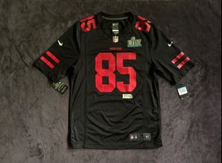 New 1994 Throwback Adult Red 49ers #85 GEORGE KITTLE jersey size XL