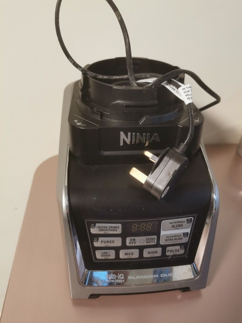 Ninja Blender auto IQ model 1500 watt double set, 家庭電器, 廚房電器, 榨汁機
