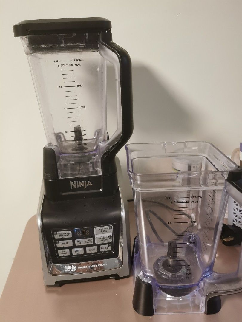 Ninja Blender auto IQ model 1500 watt double set, 家庭電器, 廚房電器, 榨汁機