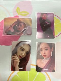 Official KPOP BLACKPINK 1st mini album Square Up photocard Rose Jisoo Jennie