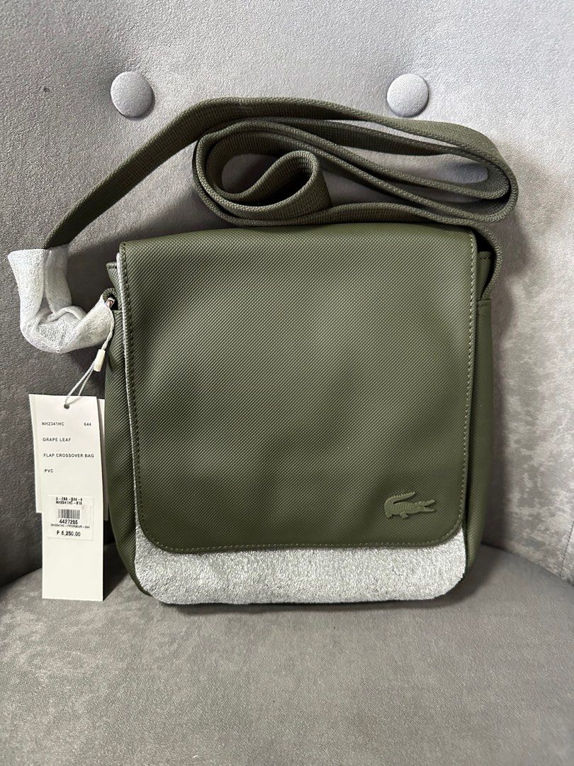 ORIGINAL BRANDNEW LACOSTE FLAP CROSSOVER BAG, Men's Fashion, Bags